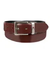 Tommy Hilfiger Men's Two-in-one Reversible Leather Dress Belt In Brown,black