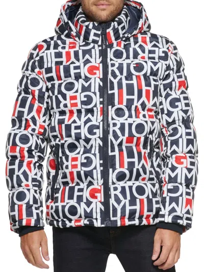 Tommy Hilfiger Men's Quilted Puffer Jacket, Created For Macy's In Logo Combo