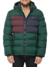 Tommy Hilfiger Men's Quilted Puffer Jacket, Created For Macy's In Pine Combo