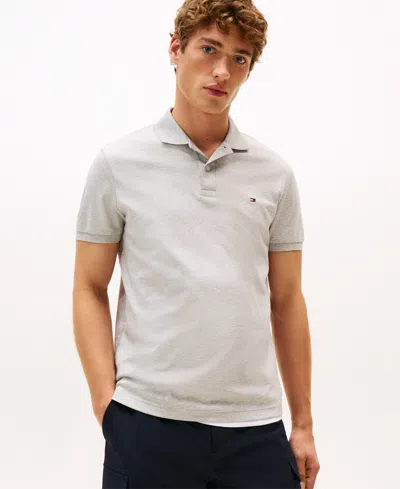 Tommy Hilfiger Men's Ultra Soft Liquid Cotton Polo Shirts In Gray
