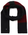 Tommy Hilfiger Men's Waffle Stripe Scarf In Blue