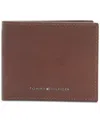 Tommy Hilfiger Men's Walt Leather Rfid Bifold Wallet In Tan,navy