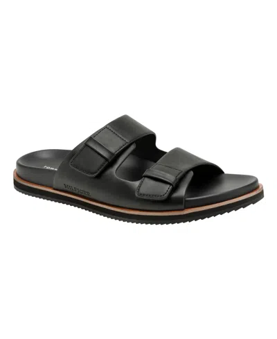 Tommy Hilfiger Welker Double Strap Slide Sandal In Black