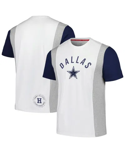 Tommy Hilfiger Men's White Dallas Cowboys Philip T-shirt In White,gray