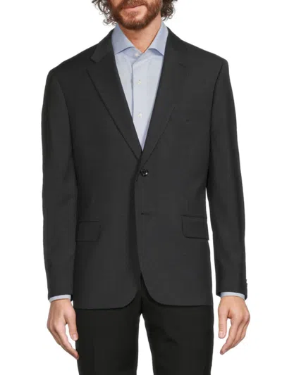 Tommy Hilfiger Men's Wool Blend Blazer In Charcoal