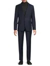 Tommy Hilfiger Men's Wool Blend Plaid Suit In Navy