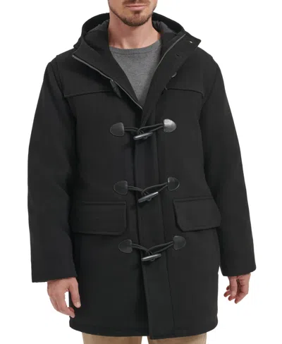 Tommy Hilfiger Men's Wool Blend Toggle Jacket In Black