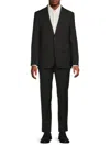 Tommy Hilfiger Men's Wool-blend Two-button Suit In Black