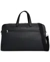Tommy Hilfiger Men's Woven Extra-large Duffel Bag In Black
