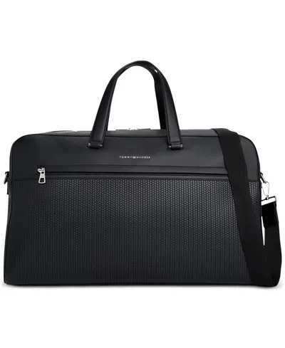Tommy Hilfiger Men's Woven Extra-large Duffel Bag In Black