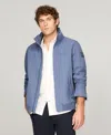 Tommy Hilfiger Men's Zip Front Water-resistant Regatta Jacket In Bank Blue