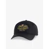 Tommy Hilfiger Mens Black F1 Movie Embroidered Cotton Cap In Black