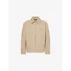 Tommy Hilfiger Mens The Apxgp Collection Embroidered-text Cotton Jacket Camel In Neutral