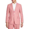 Tommy Hilfiger Mens Collar Linen Two-button Blazer In Red