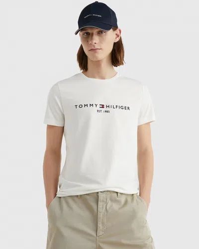 Tommy Hilfiger Mens Core Tommy Logo T-shirt In White
