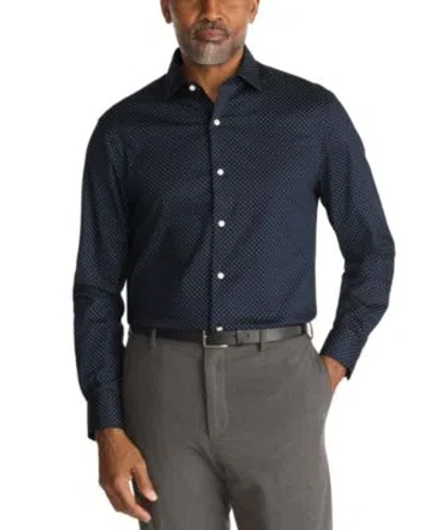 Tommy Hilfiger Mens Flex Dress Shirt Regular Slim Fit In Blue