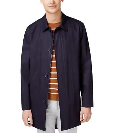 Pre-owned Tommy Hilfiger Mens Foley Fly Jacket In Blue