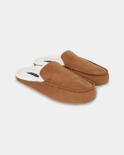 Tommy Hilfiger Mens Hilfiger Mocassin Homeslippers In Brown