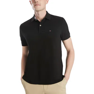 Tommy Hilfiger Big And Tall Regular Fit Polo In Black