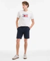 Tommy Hilfiger Americana Monotype Flag Box Mens T Shirt In White