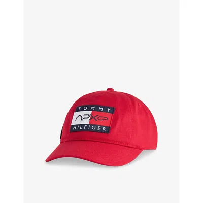 Tommy Hilfiger Mens Medium Red F1 Movie Embroidered Cotton Cap