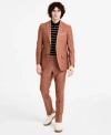 Tommy Hilfiger Mens Modern Fit Rust Suit Separates In Rust