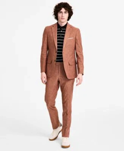 Tommy Hilfiger Mens Modern Fit Rust Suit Separates