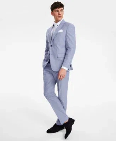 Tommy Hilfiger Mens Modern Stretch Chambray Suit Separates In Light Pink