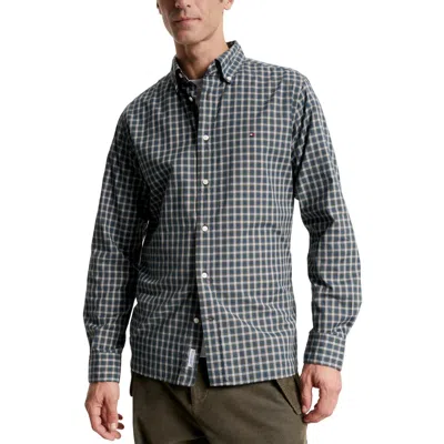 Tommy Hilfiger Mens Plaid Cotton Button-down Shirt In Multi
