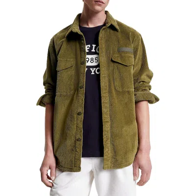 Tommy Hilfiger Mens Ribbed Corduroy Overcoat In Multi