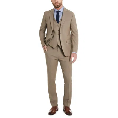 Tommy Hilfiger Mens Slub Wool Two-button Blazer In Brown