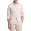 Tommy Hilfiger Men's Regular-fit Striped Heritage Oxford Long-sleeve Shirt In Beige