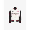 Tommy Hilfiger Casual Jacket With Contrast Sleeves And Graphic Print In Multi