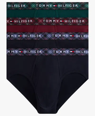 Tommy Hilfiger Men'sâ 4-pack Cotton Classics Briefs Set In Black