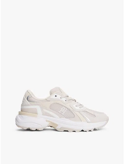 Tommy Hilfiger Mesh Panel Th Monogram Cleated Sneaker