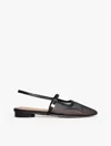 Tommy Hilfiger Mesh Slingback In Black