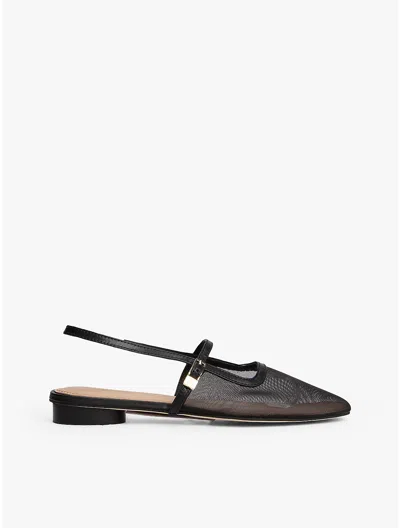 Tommy Hilfiger Mesh Slingback In Black