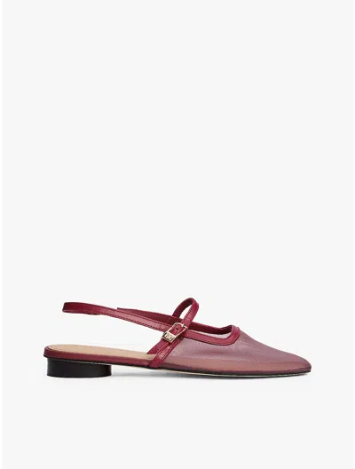 Tommy Hilfiger Mesh Slingback In Red