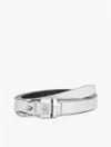 Tommy Hilfiger Metallic Pebbled Leather Belt In Metallic