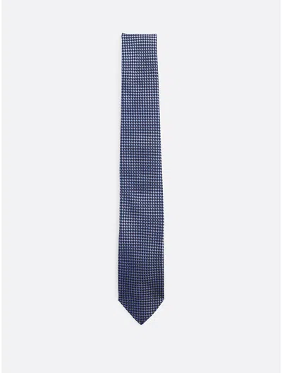 Tommy Hilfiger Micro Dot Silk Tie In Navy / Multi