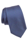 Tommy Hilfiger Micro Neat Dot Tie In Navy/ Pink