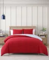 Tommy Hilfiger Micro Pique 3-pc. Comforter Set, King In Red