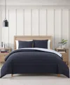 Tommy Hilfiger Micro Pique 3-pc. Duvet Cover Set, Full/queen In Navy