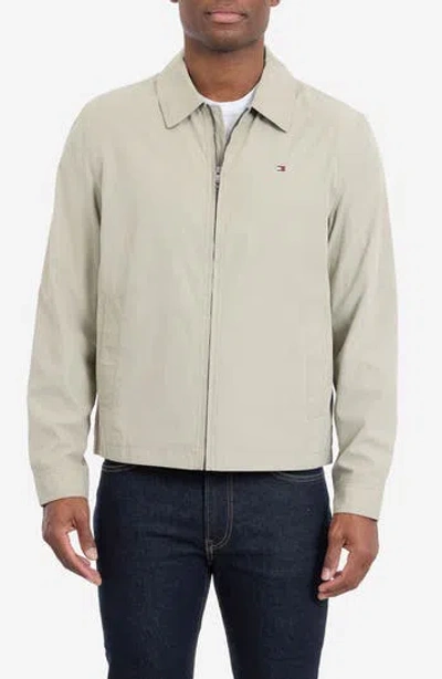 Tommy Hilfiger Microfiber Golf Jacket In Brown