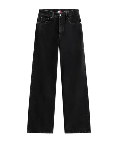 Tommy Hilfiger Logo-patch Straight-leg Jeans In Blue