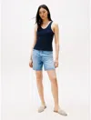 Tommy Hilfiger Contrast Slim Tank Top In Sia