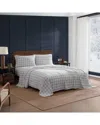 Tommy Hilfiger Mill Creek Plaid Cotton Flannel Sheet Set In Gray