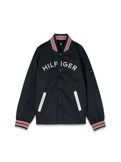 Tommy Hilfiger Mini Arched Bomber Jacket For Boys In Blue