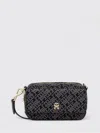 Tommy Hilfiger Jacquard Monogram Convertible Bag In Black