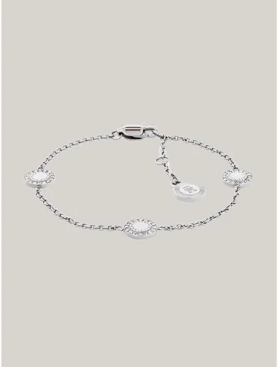 Tommy Hilfiger Mini Crystals Bracelet In Silver